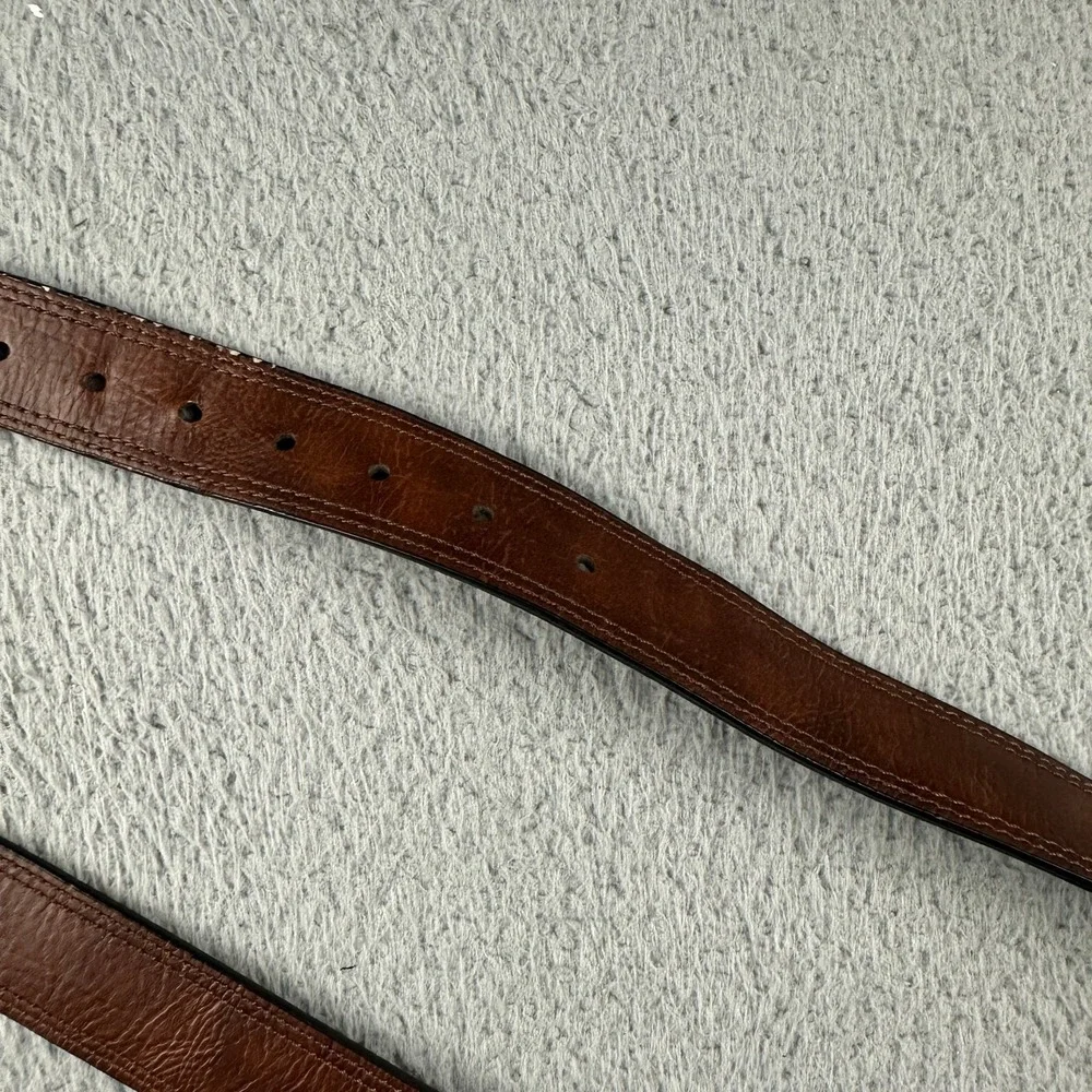 Dickies Belt Mens Size 38/95 Brown PU Coated Faux Leather Casual Workwear